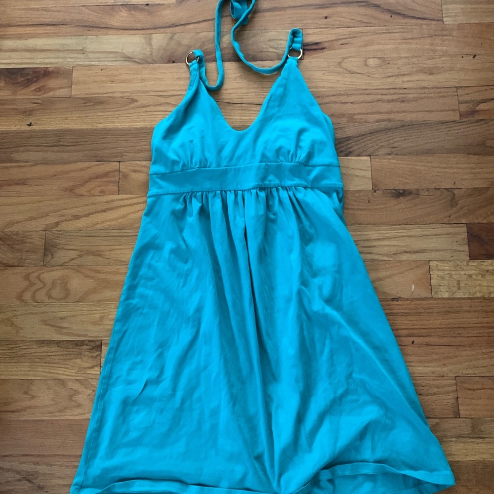 Turquoise halter dress NWOT
